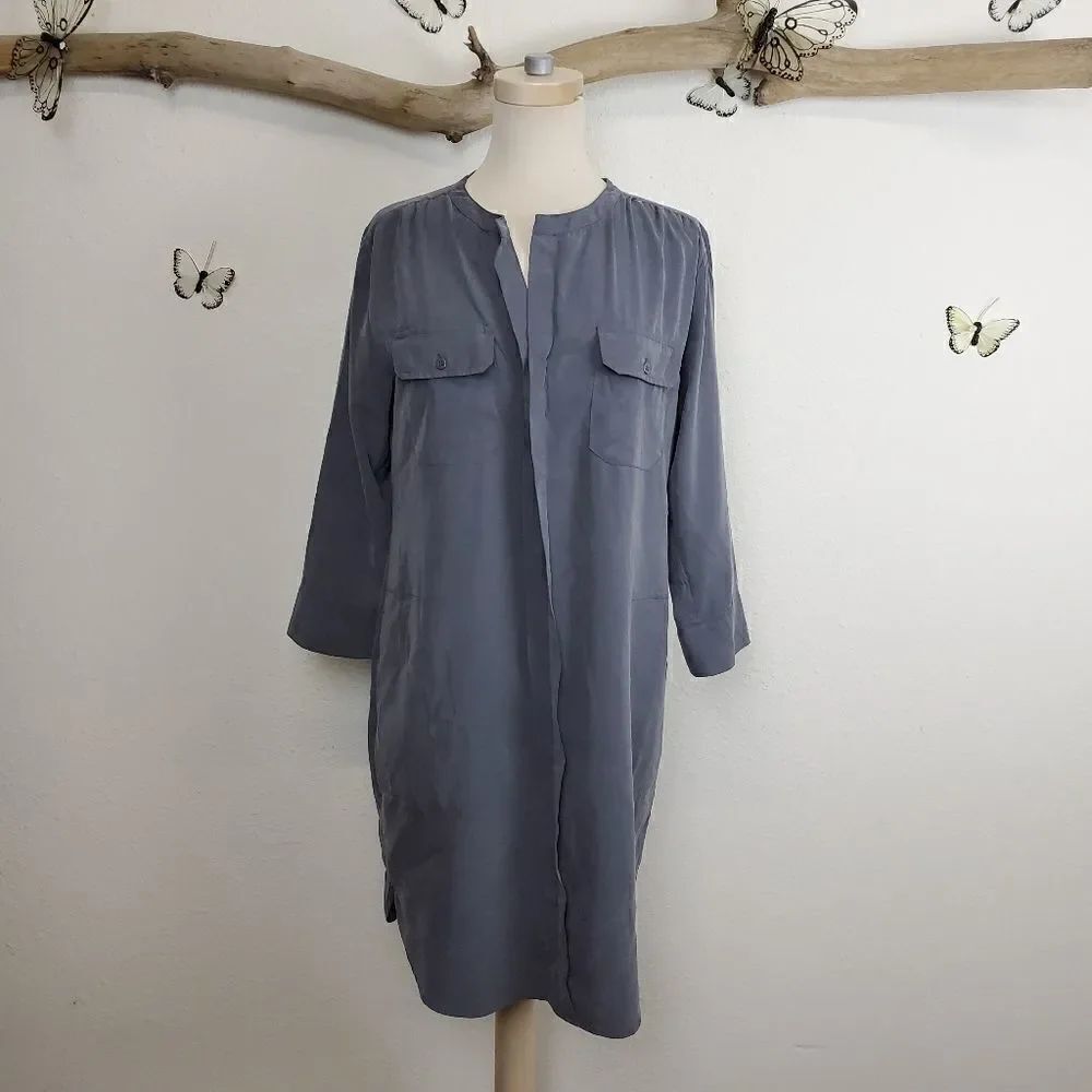 Nic+Zoe gray tunic shirt dress